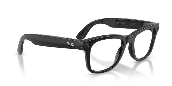 Ray-Ban Meta Gen 3 Wayfarer Polished Transparent Black Clear/Aquamarine | RW4011 690680 - image 11 - Large 53-22