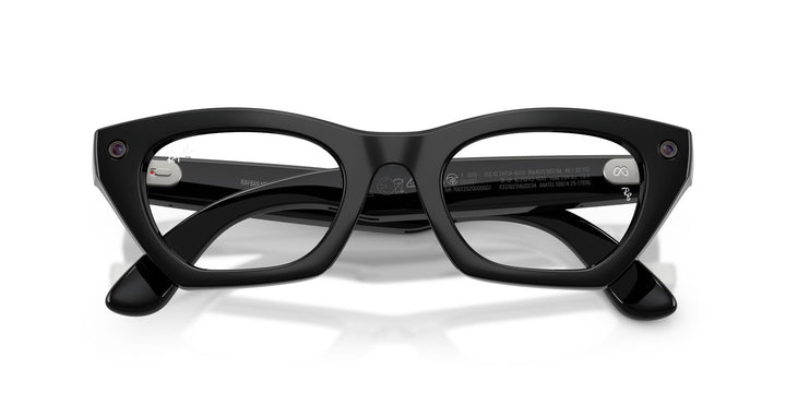 Ray-Ban Meta Gen 3 Zena Shiny Black Clear/Green | RW4015 