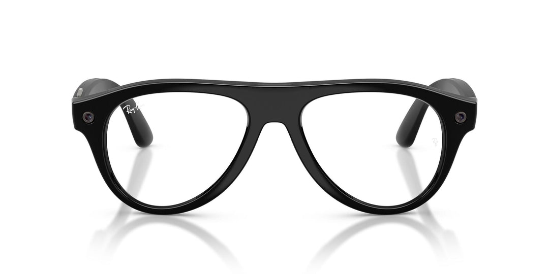 Ray-Ban Meta Gen 3 Aviator Shiny Black Clear/Green | RW4016 601/1M - image 5 - 54-18