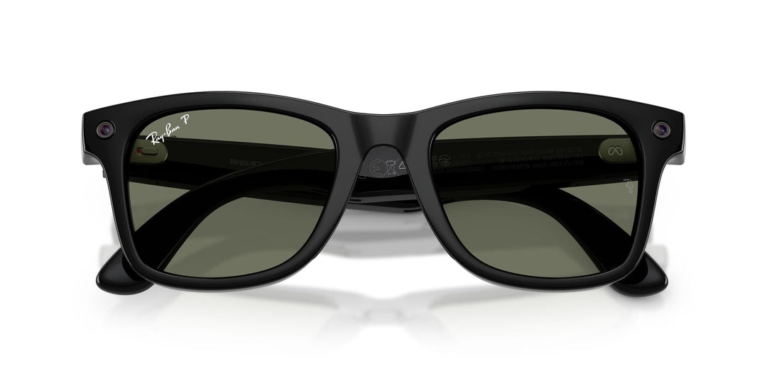 Ray-Ban Meta Gen 3 Wayfarer Polished Black Green Polarized | RW4011 601/9A - image 7 - Large 53-22
