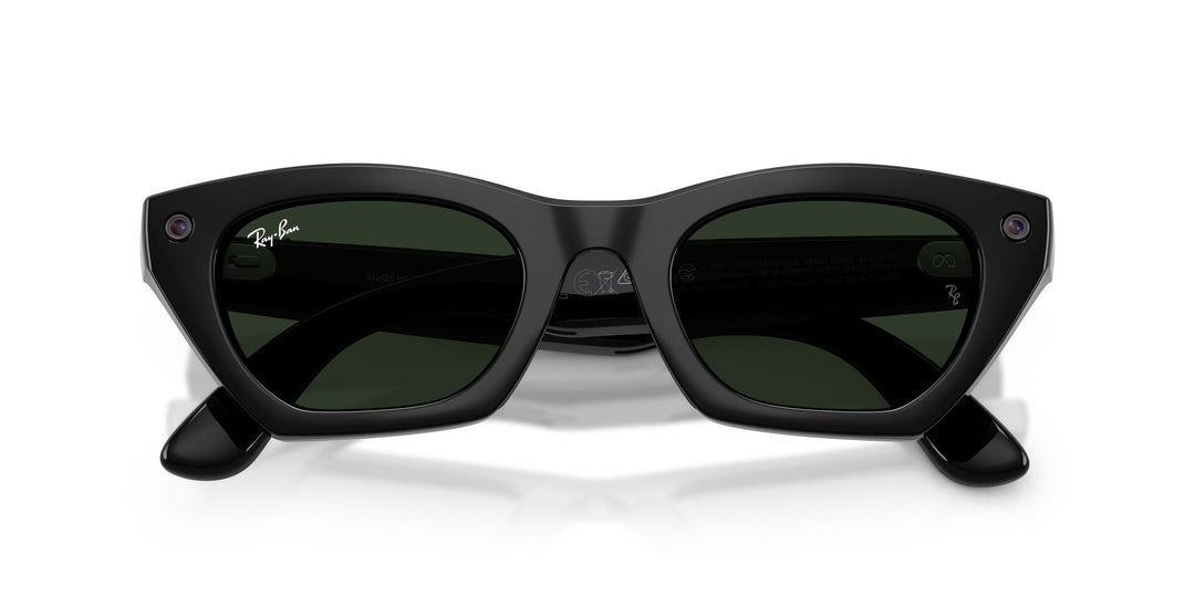Ray-Ban Meta Gen 3 Zena Shiny Black Clear/Green | RW4015 