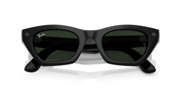 Ray-Ban Meta Gen 3 Zena Shiny Black Clear/Green | RW4015 