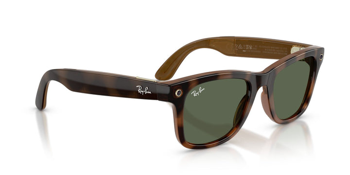 Ray-Ban Meta Gen 3 Wayfarer Polished Havana G-15 Green | RW4011 690571 - image 8 - Large 53-22