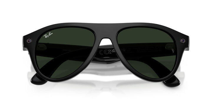 Ray-Ban Meta Gen 3 Aviator Shiny Black Clear/Green | RW4016 601/1M - image 7 - 54-18