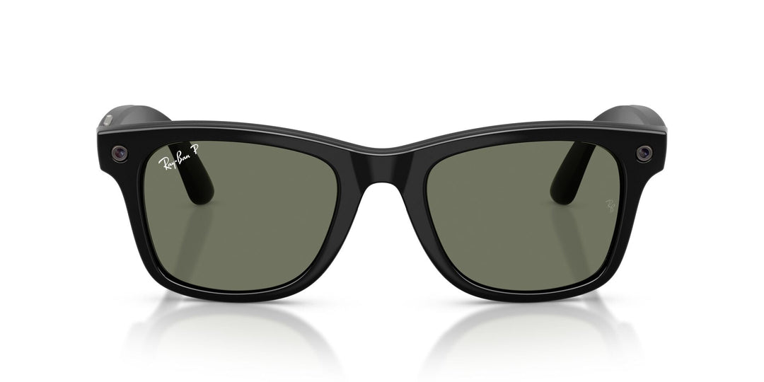 Ray-Ban Meta Gen 3 Wayfarer Polished Black Green Polarized | RW4011 601/9A - image 4 - Large 53-22