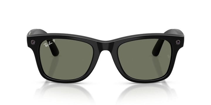 Ray-Ban Meta Gen 3 Wayfarer Polished Black Green Polarized | RW4011 601/9A - image 4 - Large 53-22